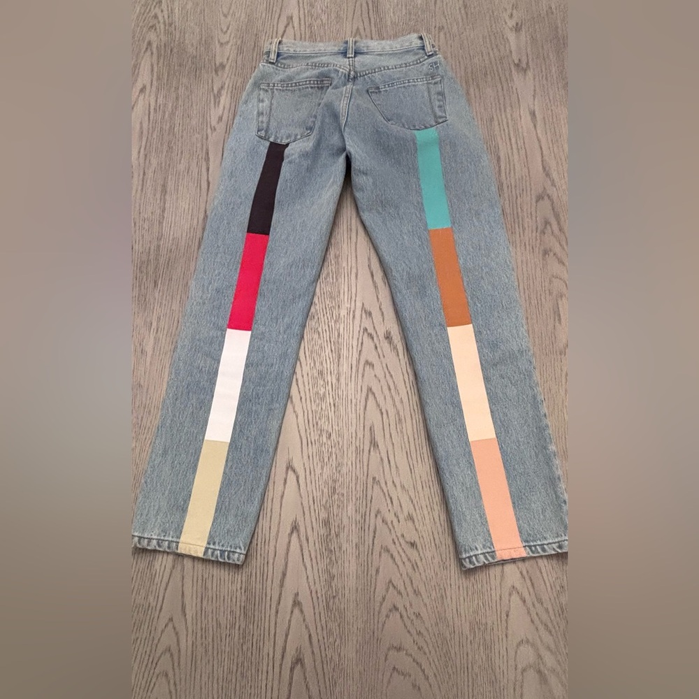 Still Here Color block Jeans 24 waist